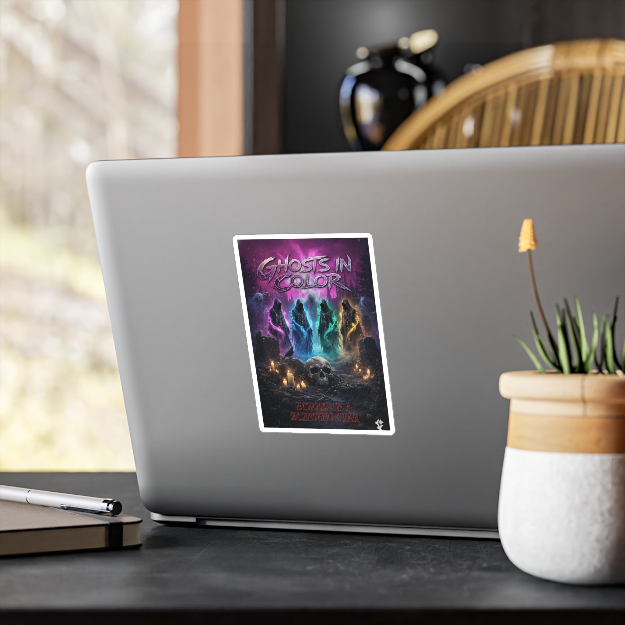 Ghosts in Color Vinyl Decal — Neon Phantom Sticker