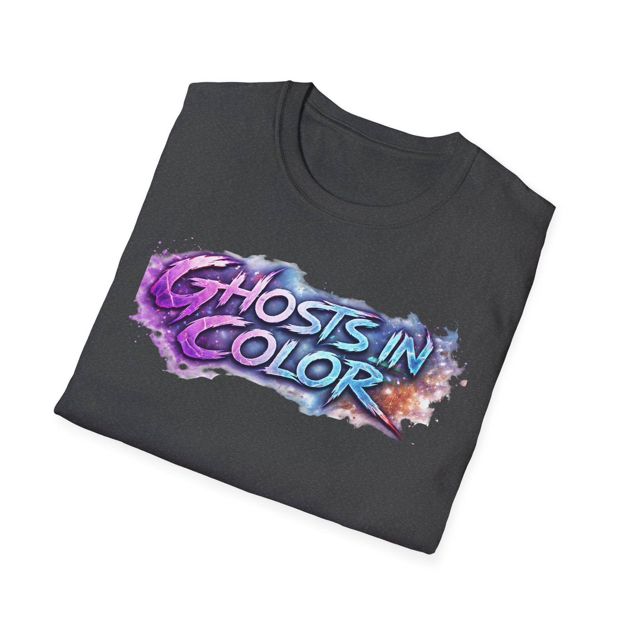 Ghosts in Color T‑Shirt — new Neon Rainbow Ghosts Graphic Tee