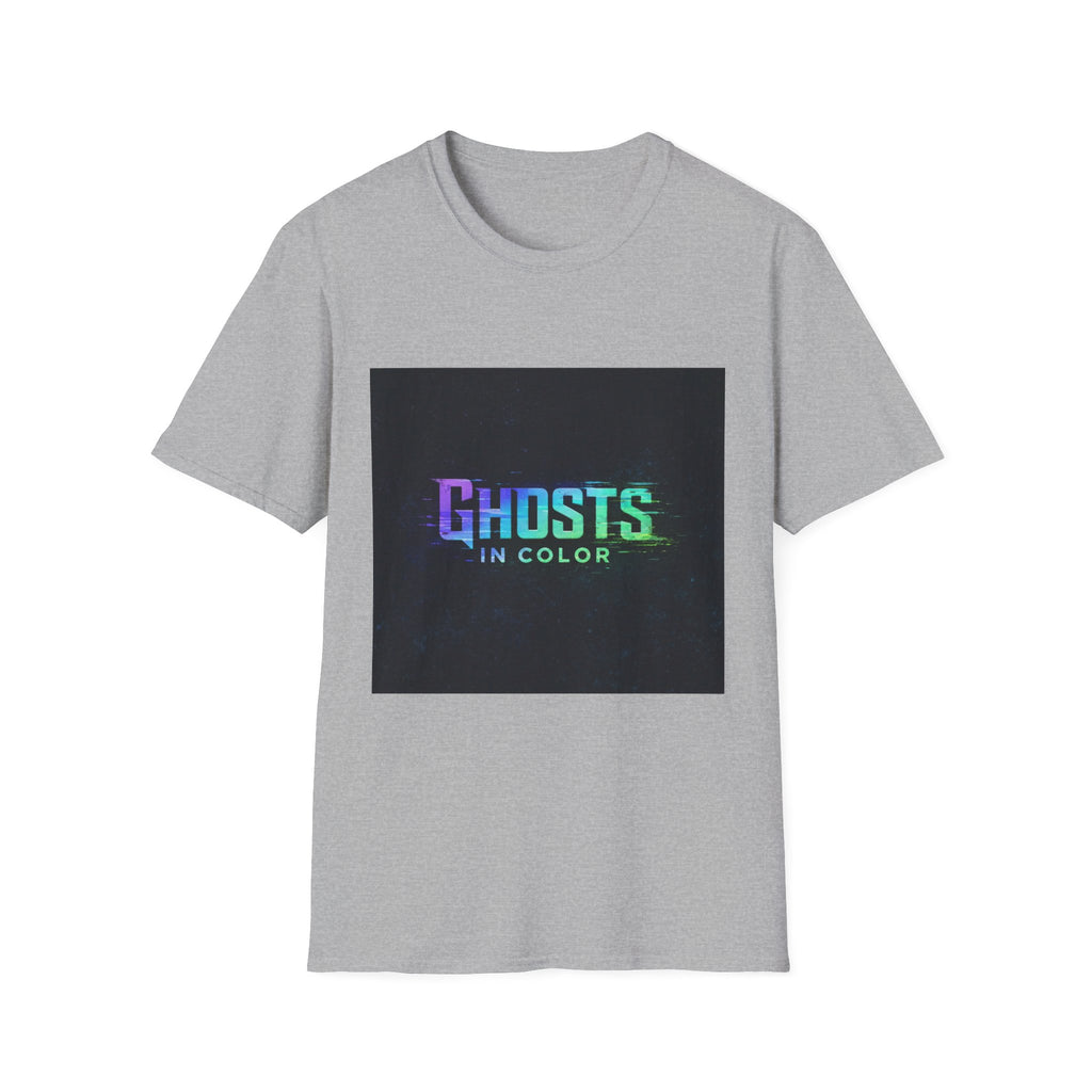Ghosts in Color T-Shirt — Neon Retro Paranormal Band Tee