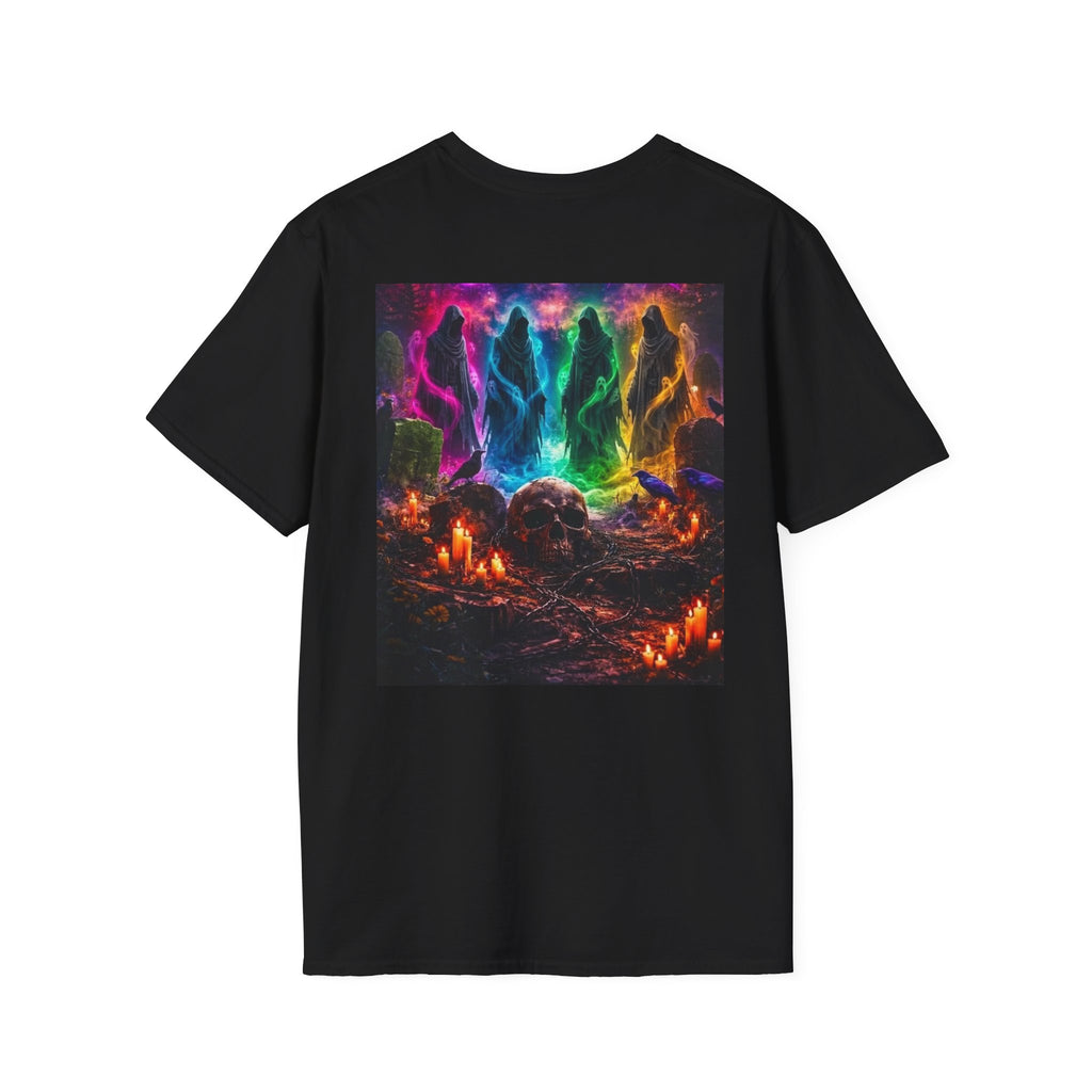 Ghosts in Color T‑Shirt — new Neon Rainbow Ghosts Graphic Tee