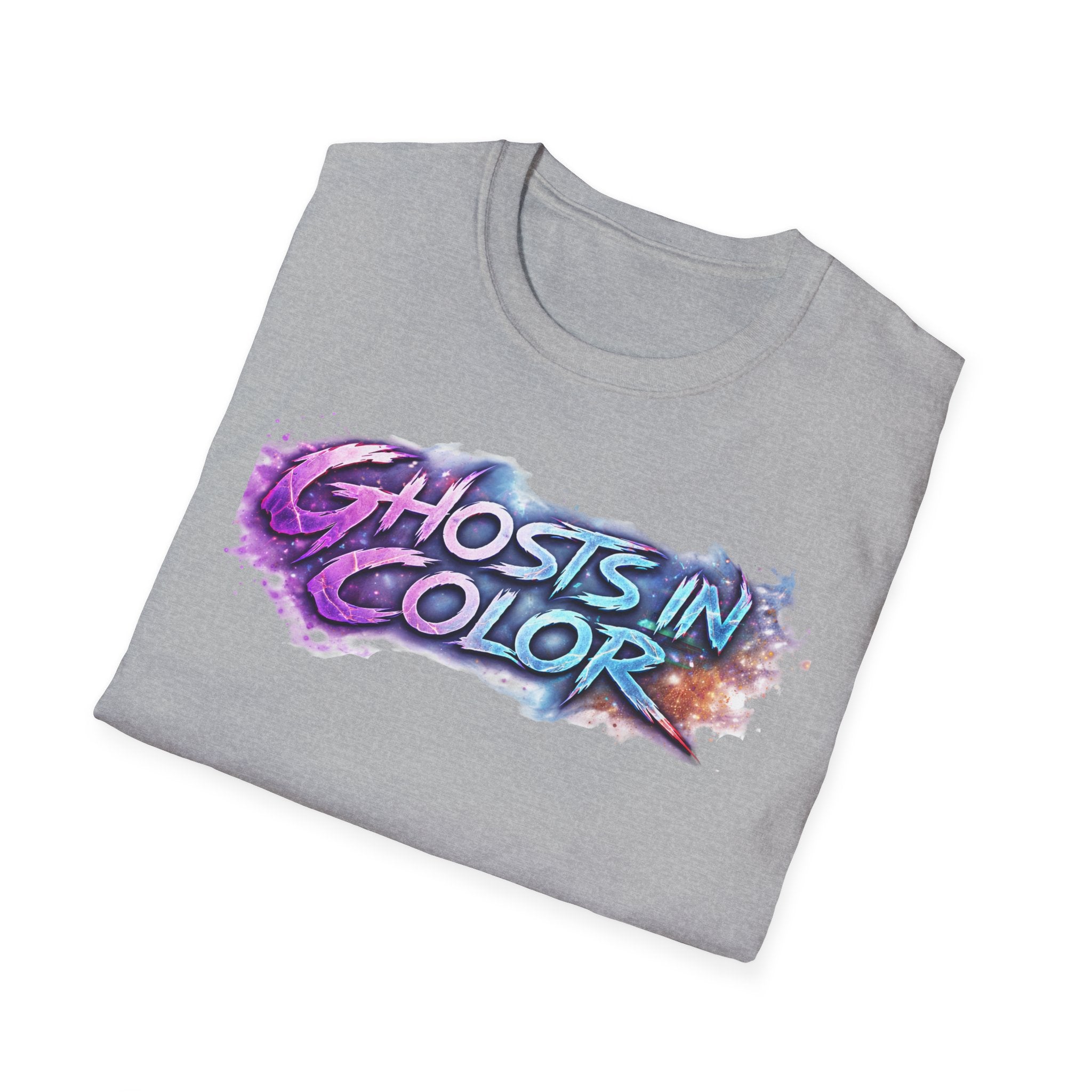 Ghosts in Color T‑Shirt — new Neon Rainbow Ghosts Graphic Tee