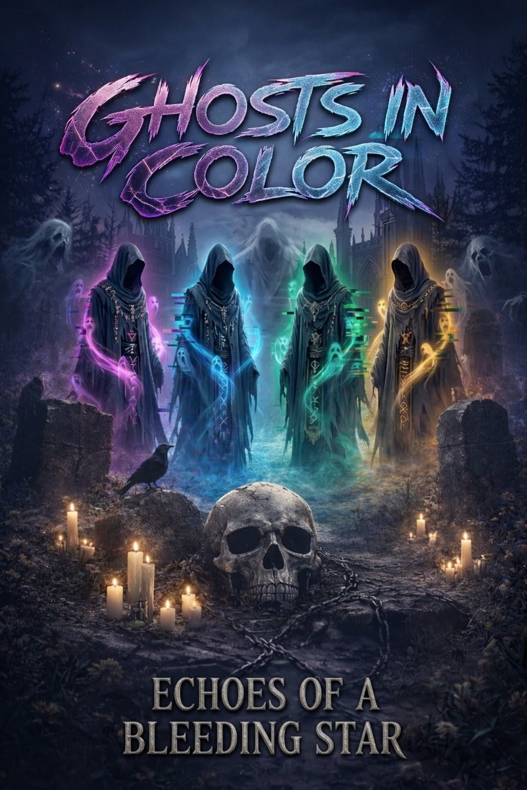 Ghosts in Color T-Shirt — Spirit Band Tee