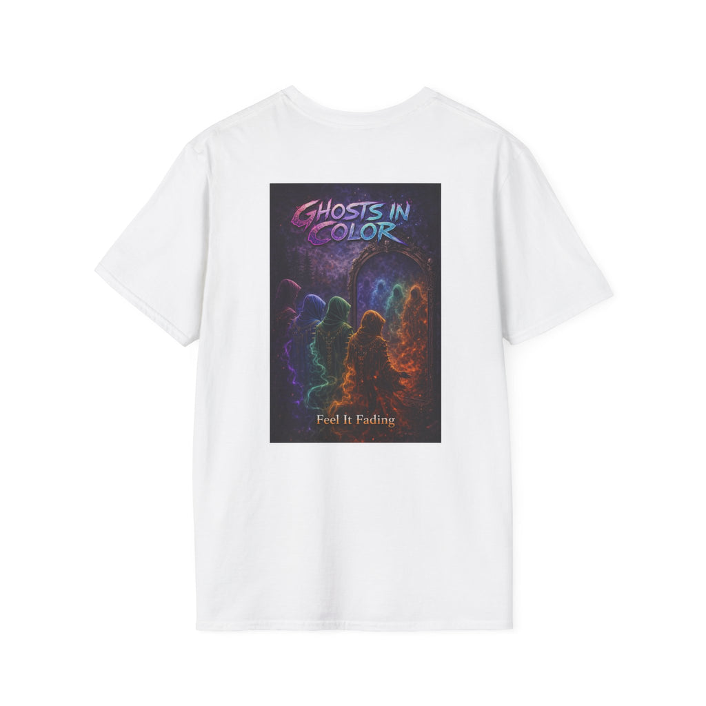 Ghosts in Color T-Shirt — Neon Retro Paranormal Band Tee