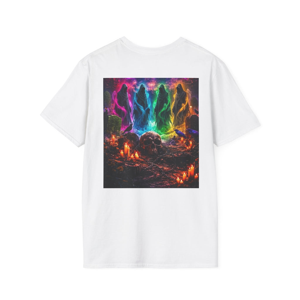 Ghosts in Color T‑Shirt — new Neon Rainbow Ghosts Graphic Tee