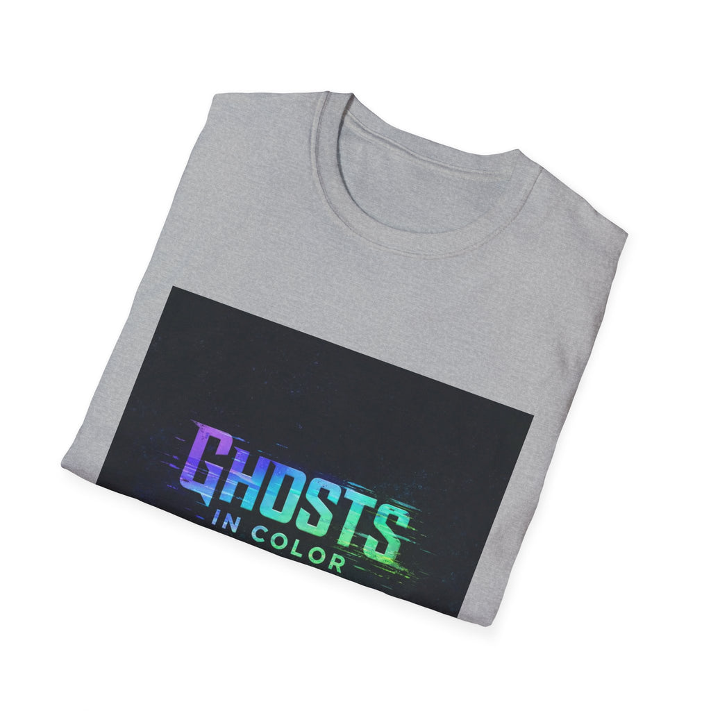 Ghosts in Color T-Shirt — Neon Retro Paranormal Band Tee