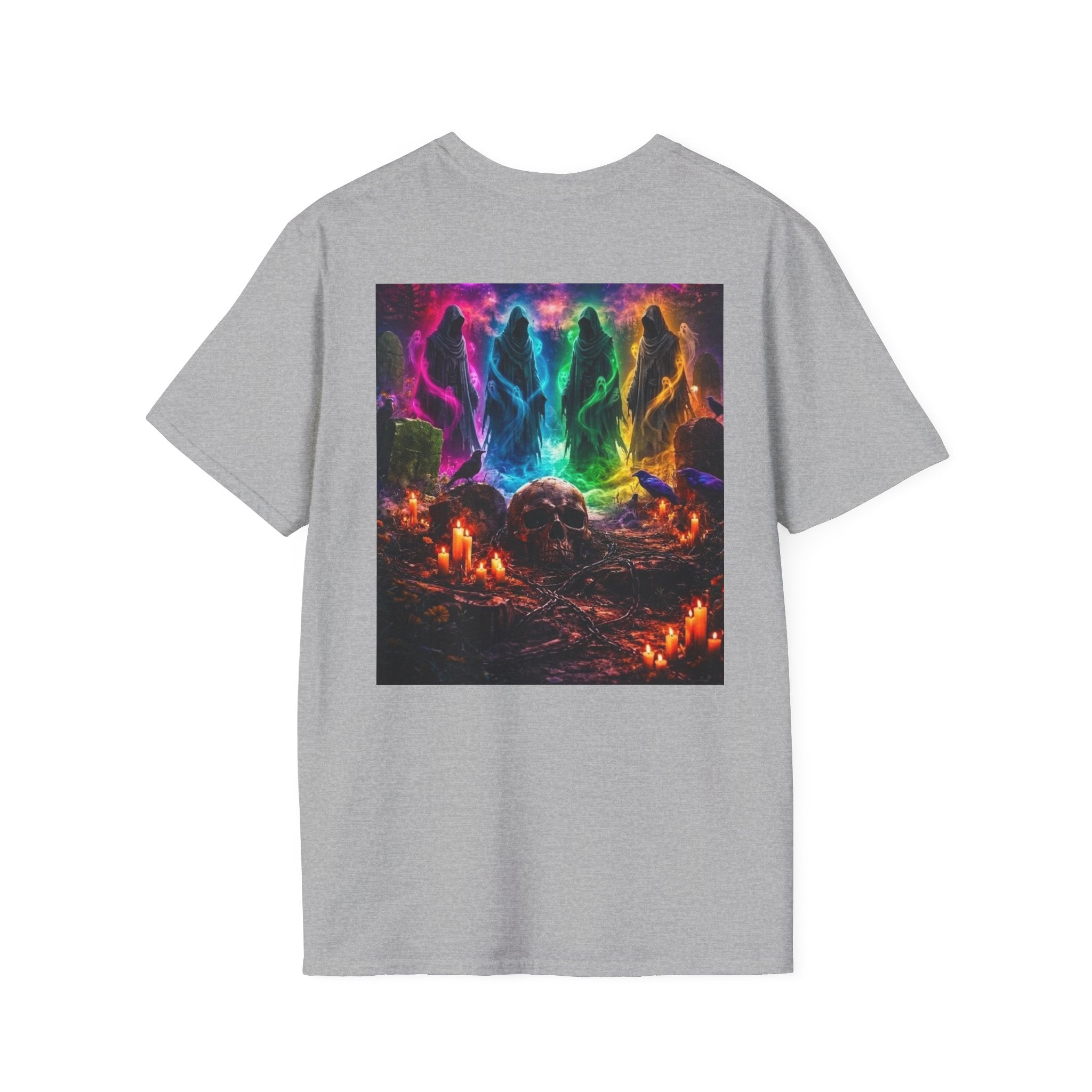 Ghosts in Color T‑Shirt — new Neon Rainbow Ghosts Graphic Tee