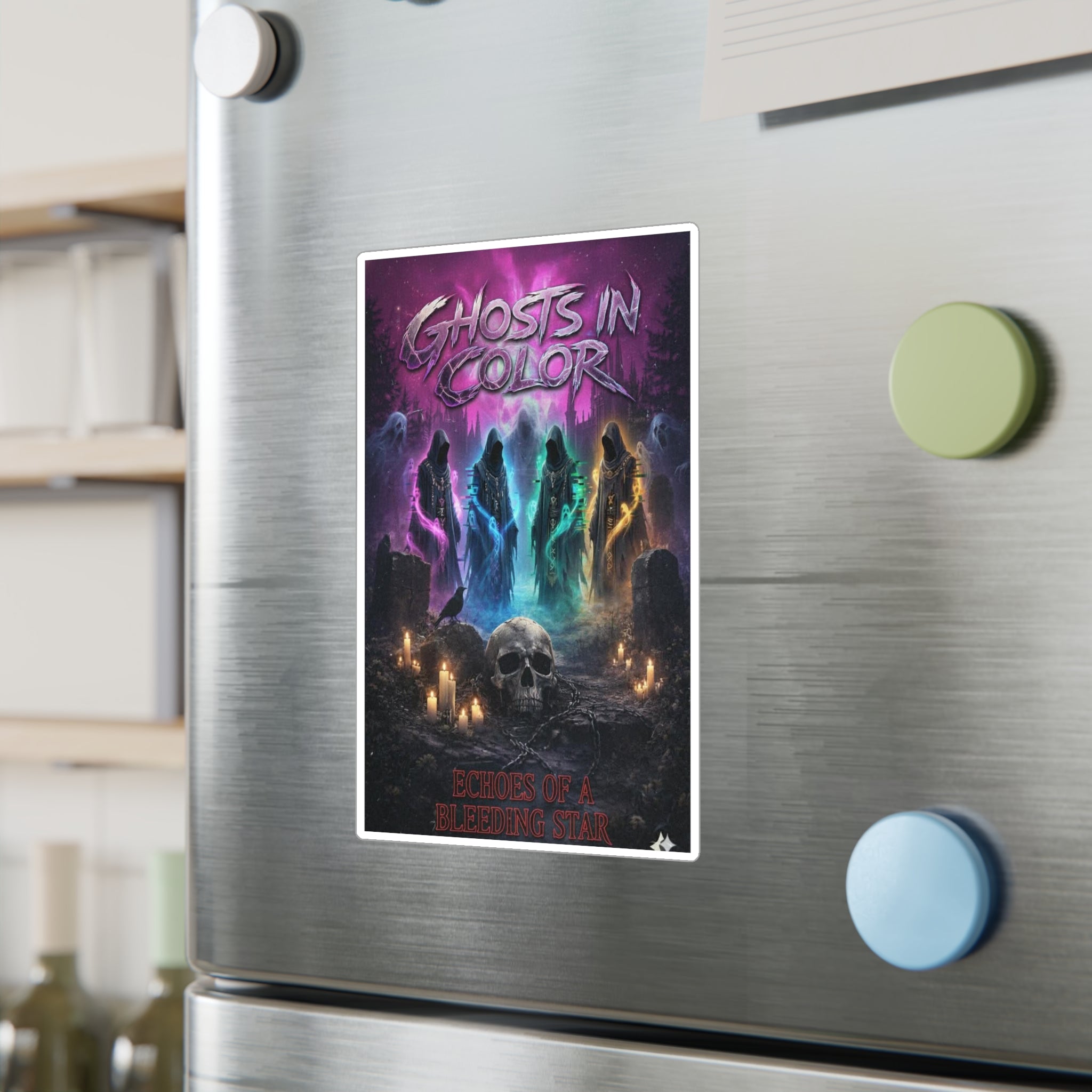 Ghosts in Color Vinyl Decal — Neon Phantom Sticker