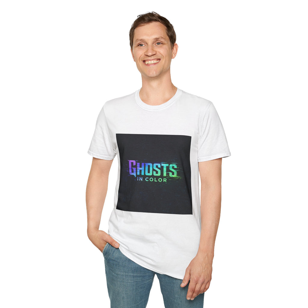 Ghosts in Color T-Shirt — Neon Retro Paranormal Band Tee