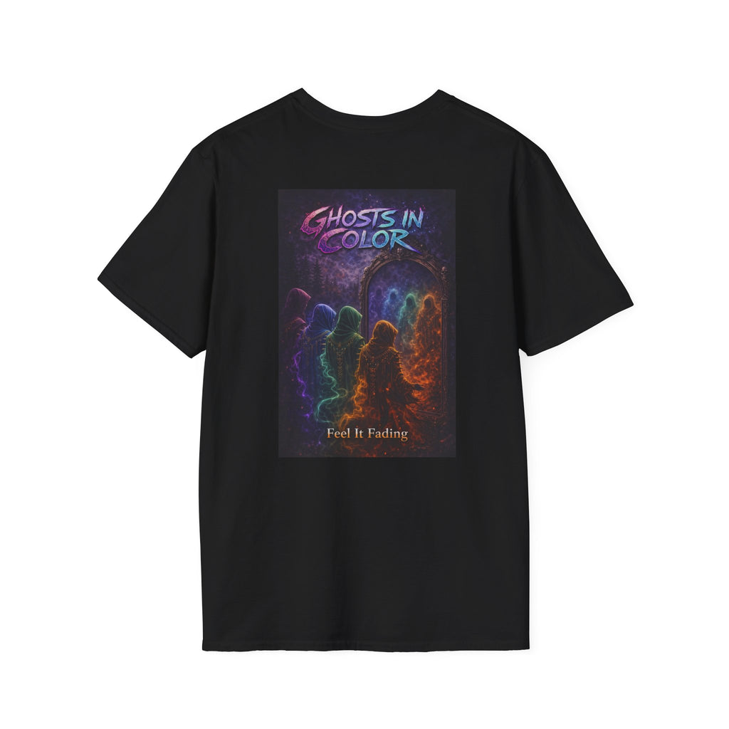 Ghosts in Color T-Shirt — Neon Retro Paranormal Band Tee