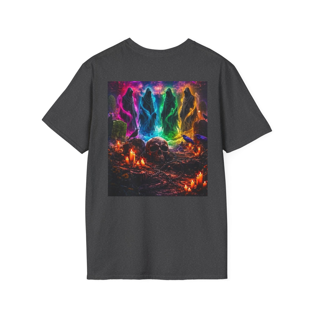 Ghosts in Color T‑Shirt — new Neon Rainbow Ghosts Graphic Tee