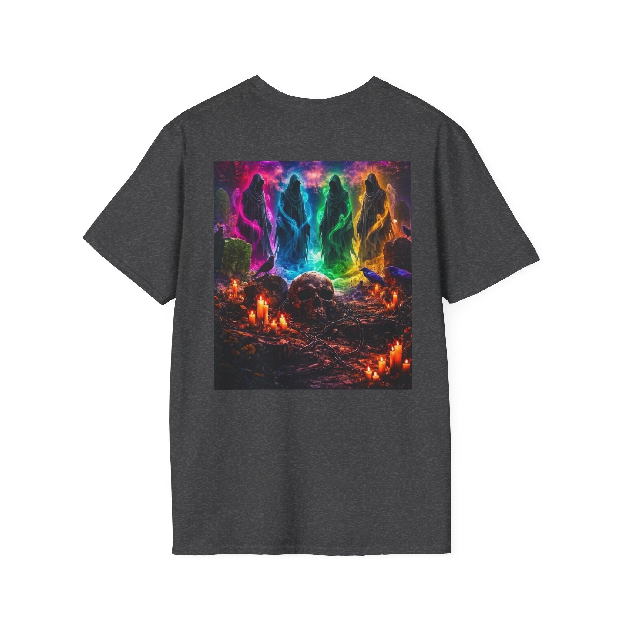 Ghosts in Color T‑Shirt — new Neon Rainbow Ghosts Graphic Tee