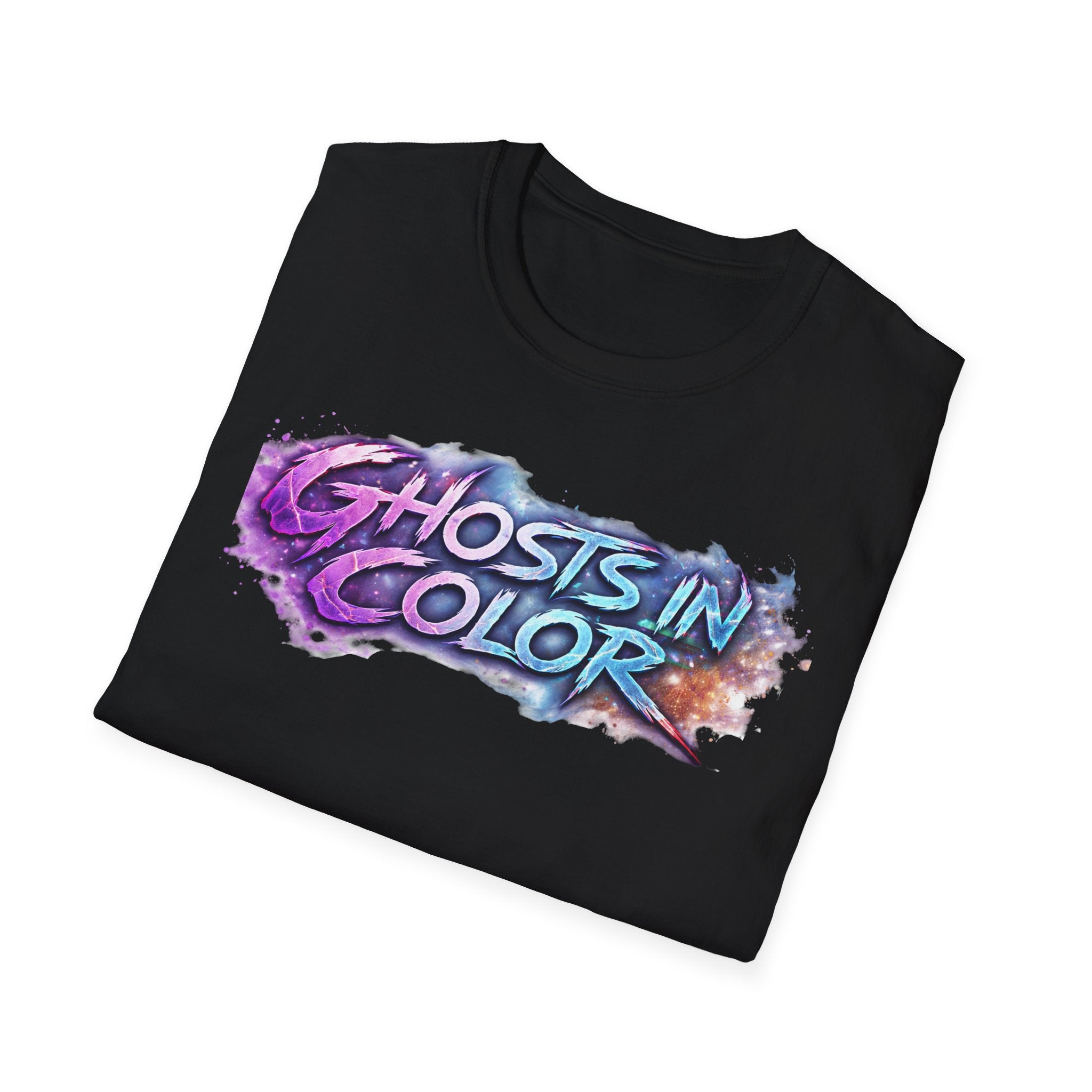 Ghosts in Color T‑Shirt — new Neon Rainbow Ghosts Graphic Tee